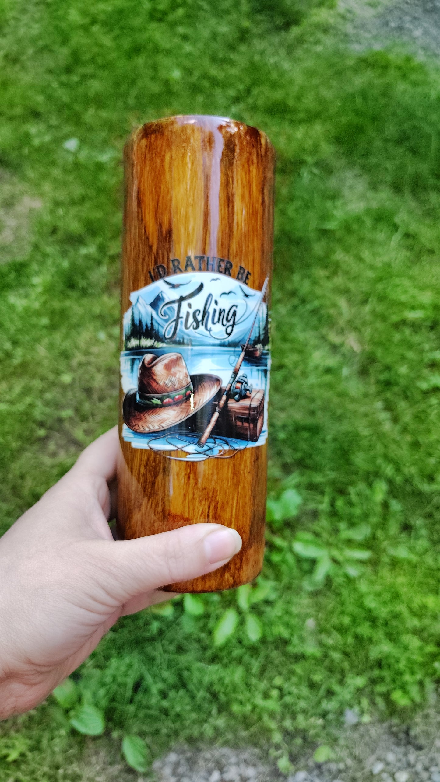 Woodgrain tumbler