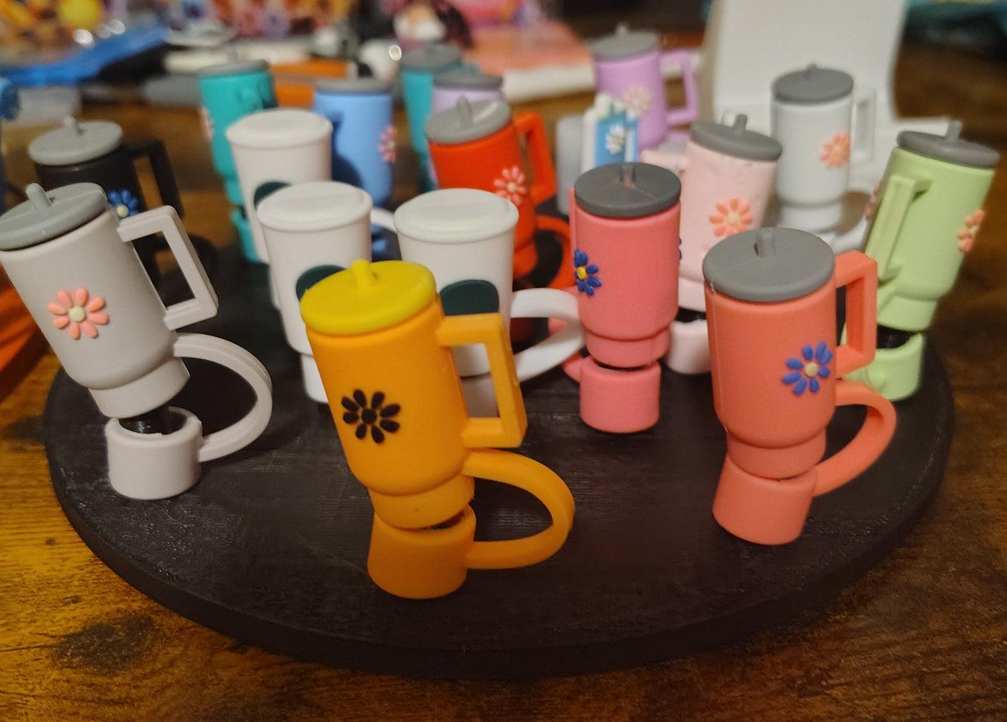 Single Tier Straw Toppers Display