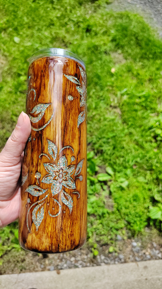 Woodgrain tumbler