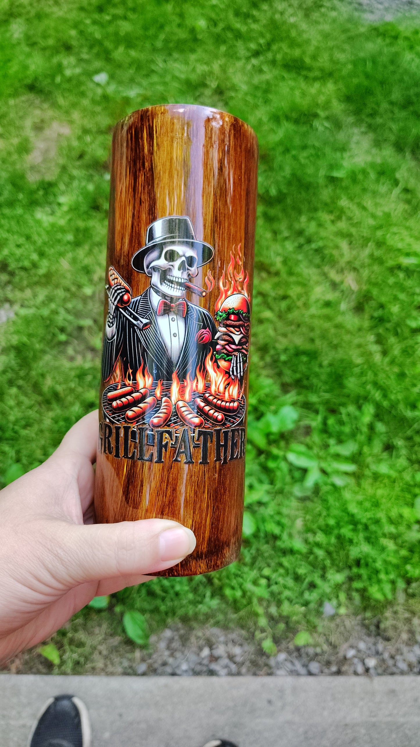 Woodgrain tumbler